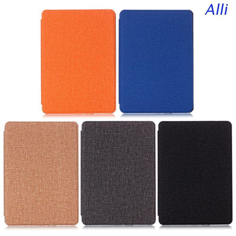 Alli PU Leather Cloth Pattern Flip Ebook Case for Amazon Kindle Auto Sleep E-reader Protective Cover for Kindle 2019 6.0 Inch Accessories