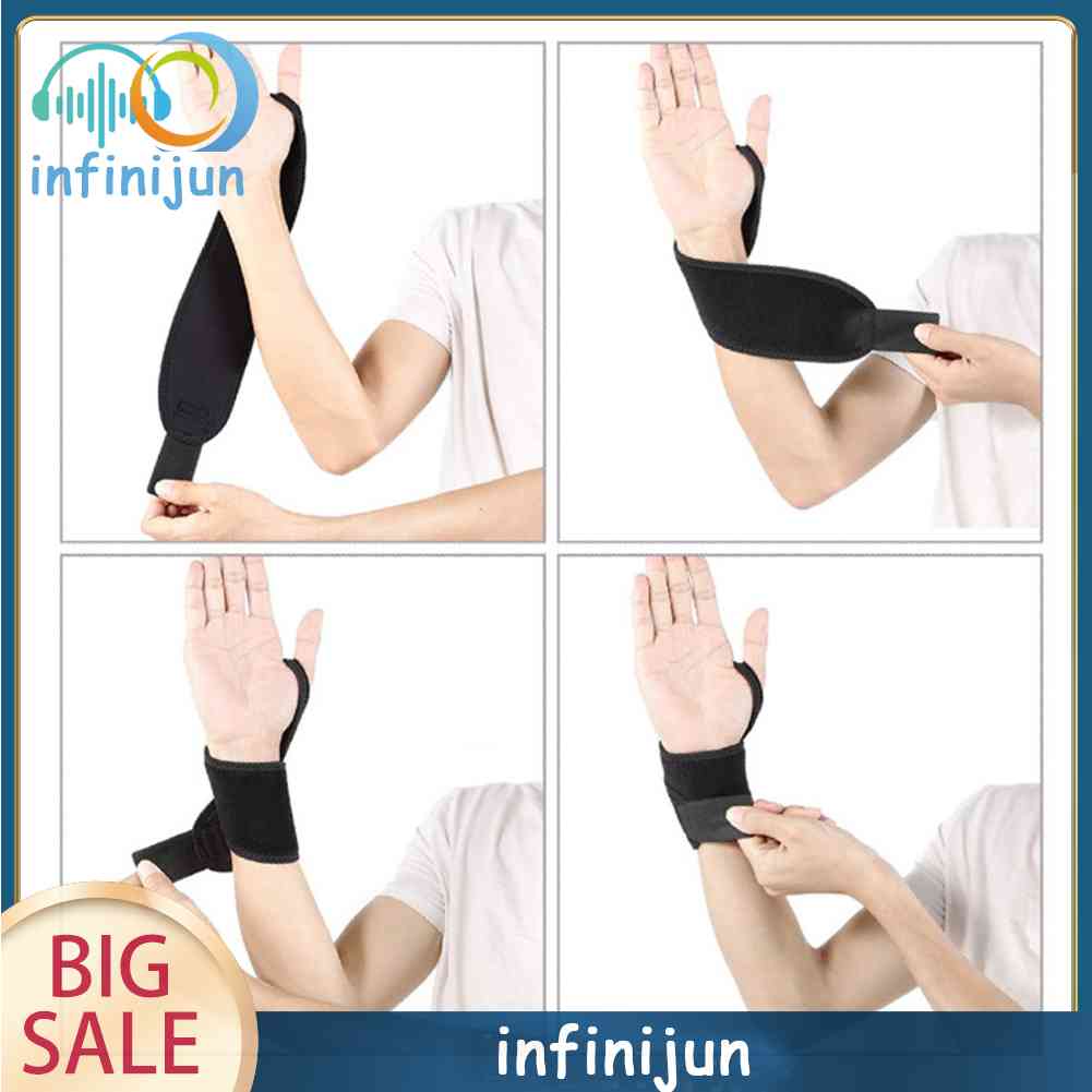 Băng Quấn Cổ Tay Co Giãn Bằng Cao Su Tổng Hợp Hỗ Trợ Tập Thể Hình