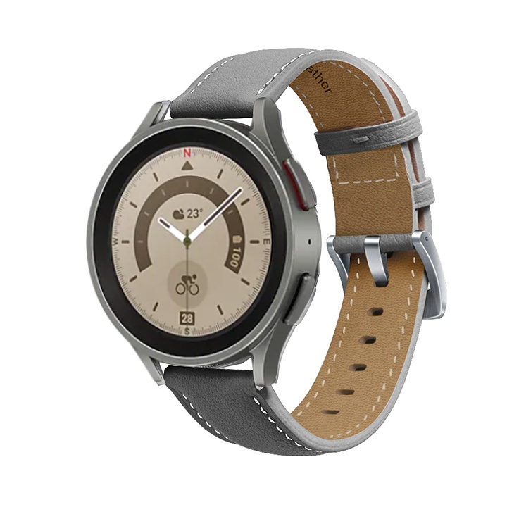 Dây da PU cao cấp đồng hồ Samsung Galaxy Watch 6,Watch 5, Watch 4
