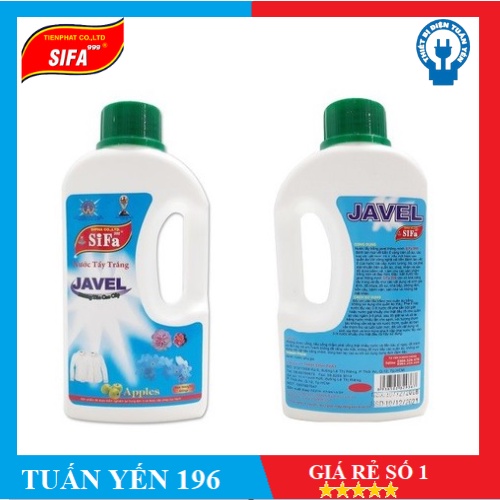 Nước tẩy trắng Javel 600gr thông minh Sifa ( tẩy trắng quần áo, đồ chất liệu vải ) cao cấp