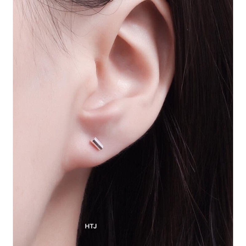 Bông nụ giá rẻ, Khuyên tai bạc nụ bạc thật sáng đẹp bền màu/ Trang sức bạc JQN