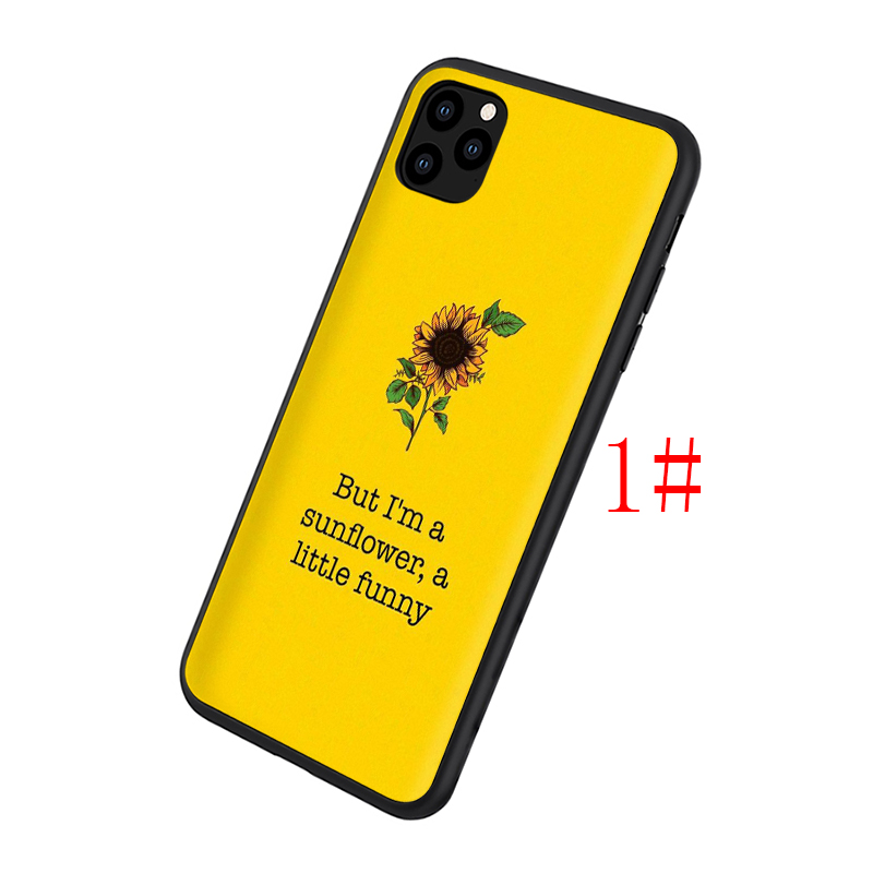 Ốp Lưng Hình Hoa Hướng Dương Màu Vàng Sang Trọng Cho Iphone 8 7 6s 6 Plus 5 5s Se 2016 2020