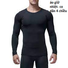 Áo giữ nhiệt nam dài tay co giãn 4 chiều