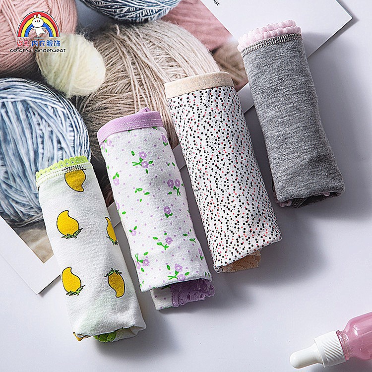 Set 4 quần chip tam giác bé gái 36-46kg Jennie kids J501