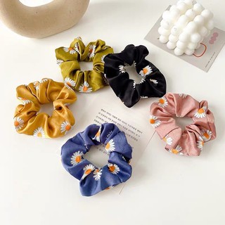 Cột tóc scrunchies dễ thương hình hoa cúc