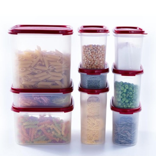 Bộ 9 hộp Tupperware thực phẩm kệ bếp Modular Mate Super Kitchen