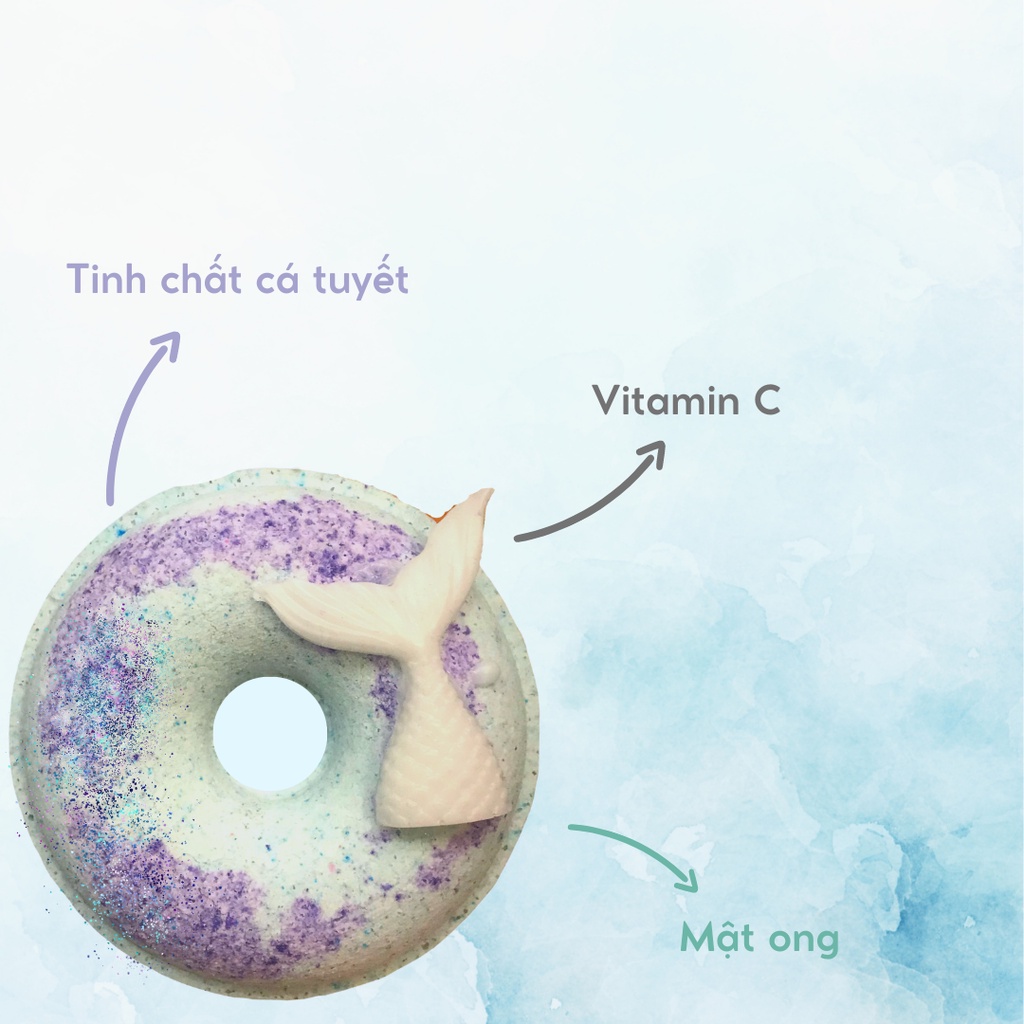 CHUPA DONUT  Bath bomb / Viên sủi bồn tắm / Bom tắm / Viên thả bồn tắm / Bathbomb