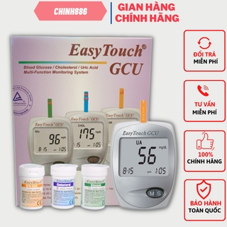 Bộ máy đo 3 trong 1 easy touch et322 rossmax: đường huyết , mỡ máu , gout