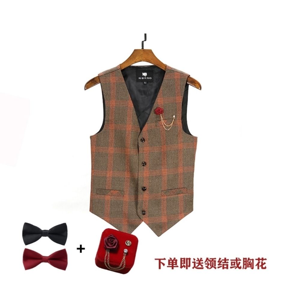 Áo Ghi Lê Cộc Tay Họa Tiết Caro Thời Trang Nam