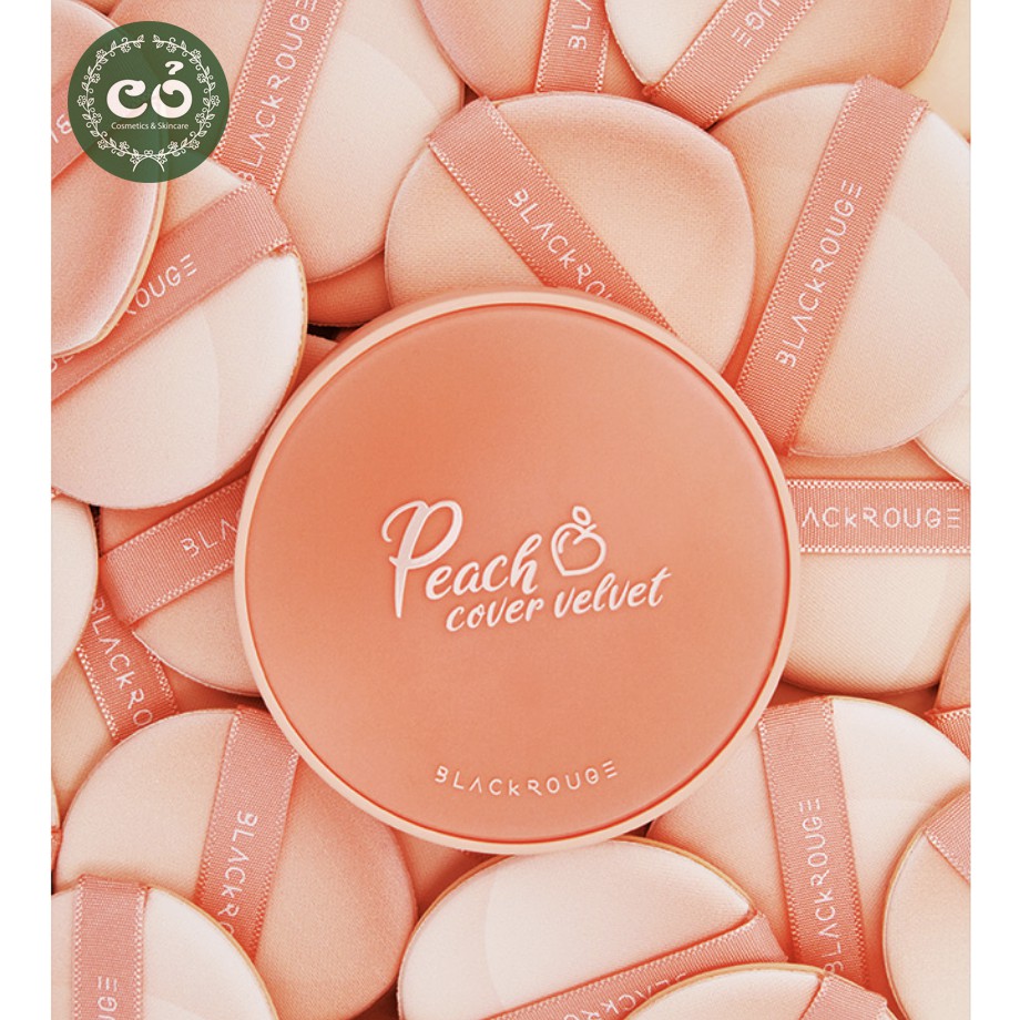 Phấn Nước Black Rouge "Trái Đào" Cho Lớp Nền Mịn Lì Tự Nhiên Peach Cover Velvet Cushion 14g | BigBuy360 - bigbuy360.vn