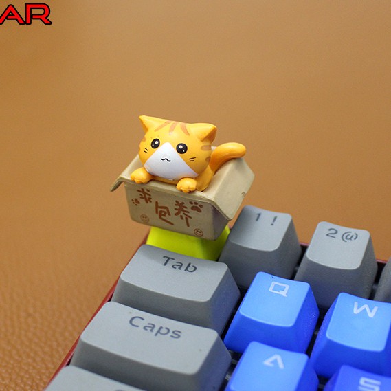 Keycap lẻ hình Mèo Con Trong Hộp ( Cat in Box ) siêu dễ thương