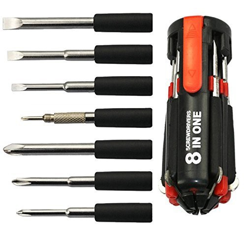 Bộ tua vít 8 trong 1 có đèn pin siêu sáng (chưa bao gồm pin) - HV Store 057