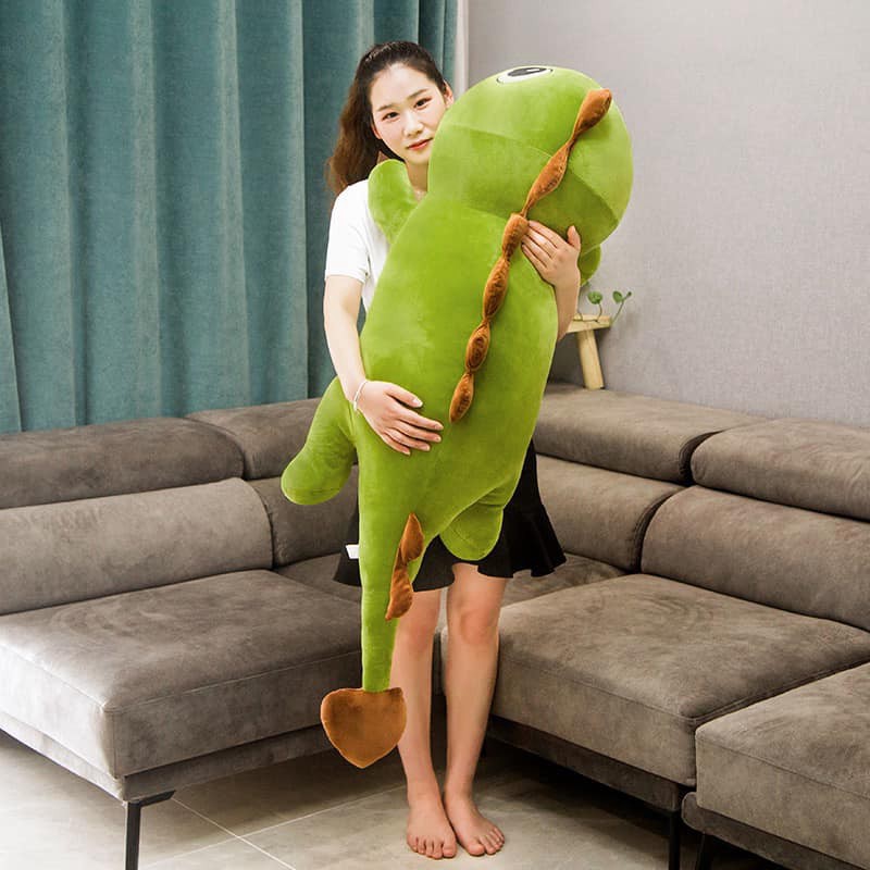 [HOT HOT HOT] Gấu Bông Khủng Long Đuôi Tim - Khủng Long Nhồi Bông Siêu To Khổng Lồ 1m2 và 1m5