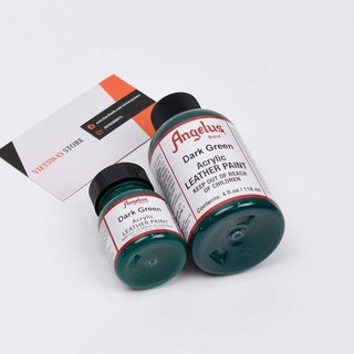 Màu Angelus Acrylic Leather Paint vẽ trên chất liệu da, vải - Màu Dark Green