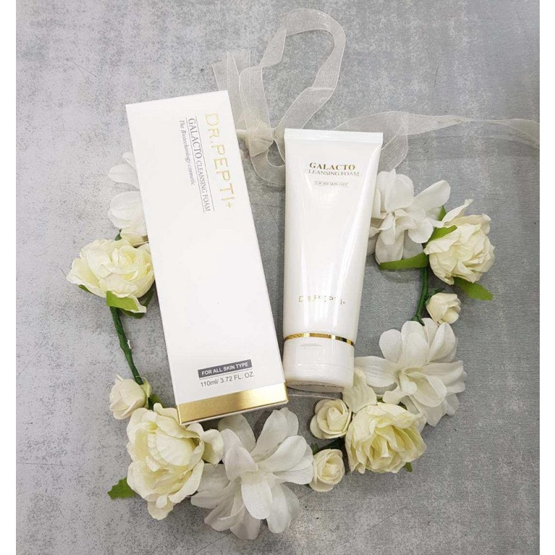 [ Chuẩn 100% ] Sữa Rửa Mặt Dr.Pepti Galacto Cleansing Foam Hàn Quốc, Tuýp 110ml, Giúp Cấp Ẩm Và Làm Sạch Da