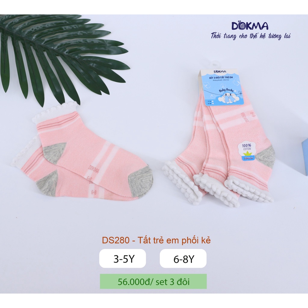 Dokma - Set 3 đôi tất trẻ em 3-8Y ( DS280 )