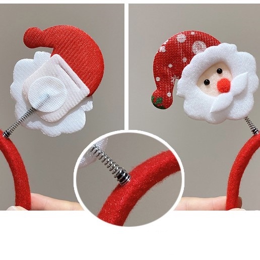 ĐỒ CÀI TÓC, KẸP TÓC HÌNH TUẦN LỘC MÀU ĐỎ CUTE PHỤ KIỆN TÓC MÙA NOEL, GIÁNG SINH