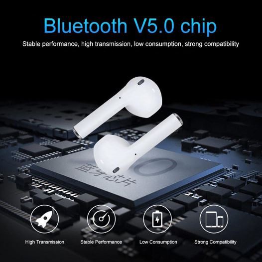 Tai nghe bluetooth i12 Loại tốt không dây i12 TWS - Tai Cảm ứng vân tay Pin khỏe | BigBuy360 - bigbuy360.vn