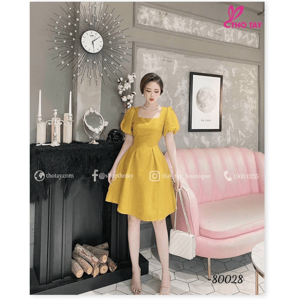 ĐẦM KIỂU NỮ DỰ TIỆC TAY BỒNG SIÊU XINH