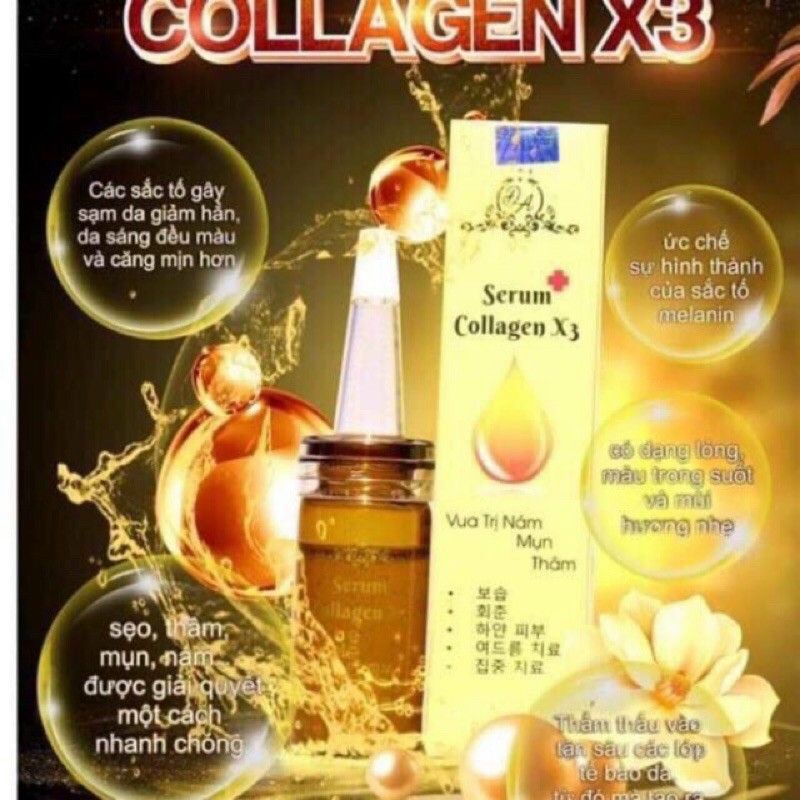 Serum x3 collagen giảm thâm nám sáng mịn da 20ml