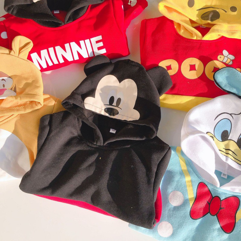 Áo Hoodie Họa Tiết Chuột Mickey Xinh Xắn Dành Cho Bé Trai