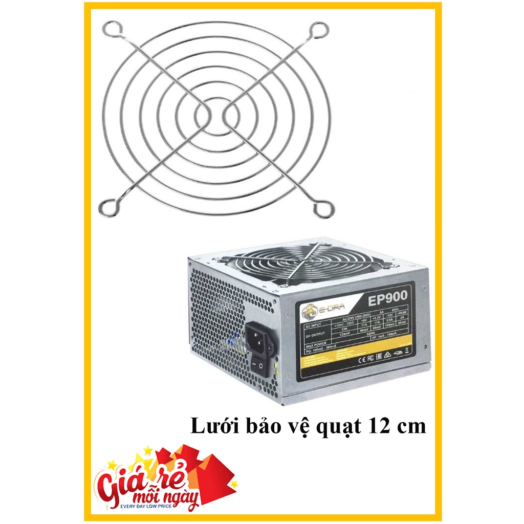 Lưới Chắn Quạt Fan 8 cm 12cm - Tấm Sắt Bảo Vệ Quạt Tản Nhiệt Nguồn máy tính, Amply