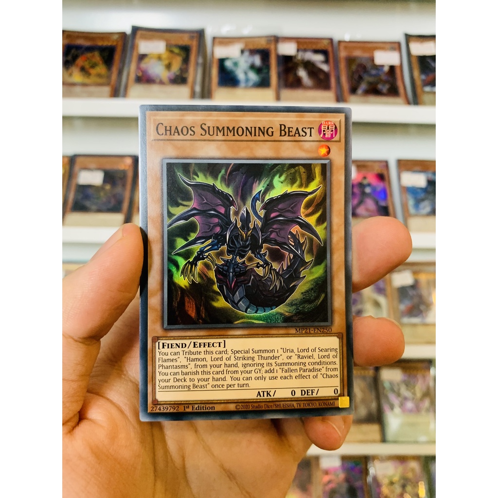 Thẻ Bài Lẻ YugiOh! Mã MP21-EN250 - Chaos Summoning Beast - Super Rare - 1st Edition