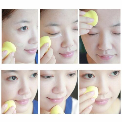 [Hàng mới về] Set 1/4 bông phấn mềm trang điểm hình giọt nước/quả bầu