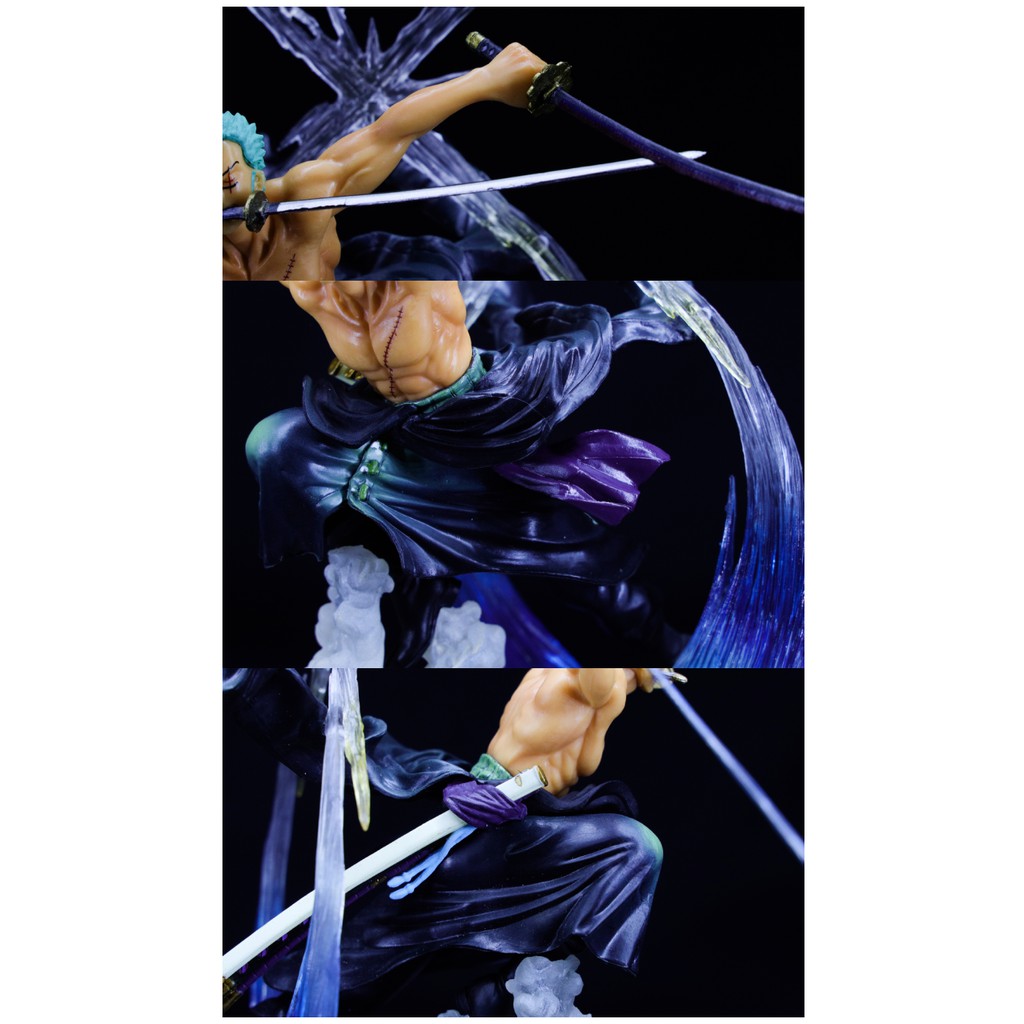 (Sẵn VN) Mô hình nhân vật Zoro cầm 3 kiếm tư thế chiến đấu- One Piece - Truy tìm kho báu hải tặc