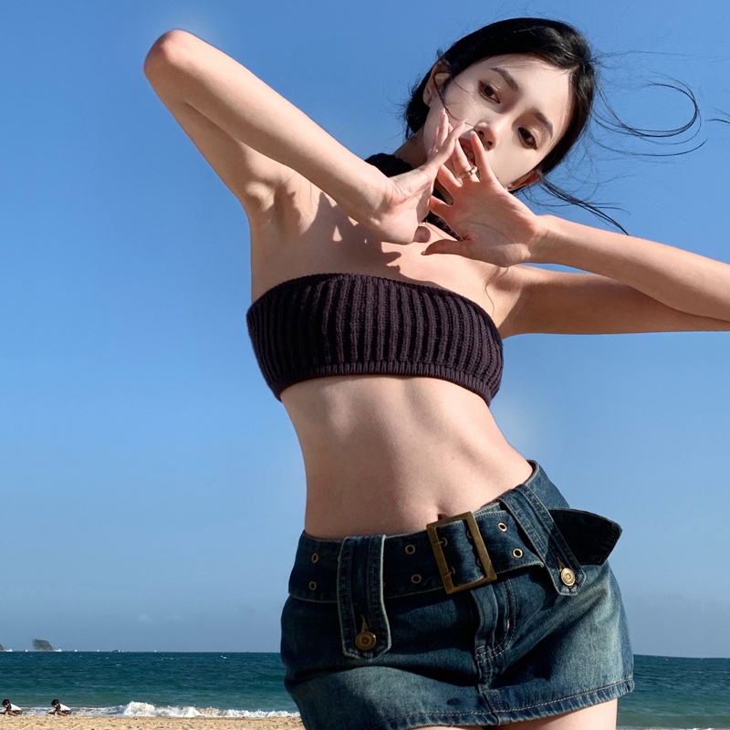 Áo Hai Dây Ngắn 4 Chiều Dáng Ôm Gợi Cảm Hợp Thời Trang Mùa Hè Cho Bạn Gái