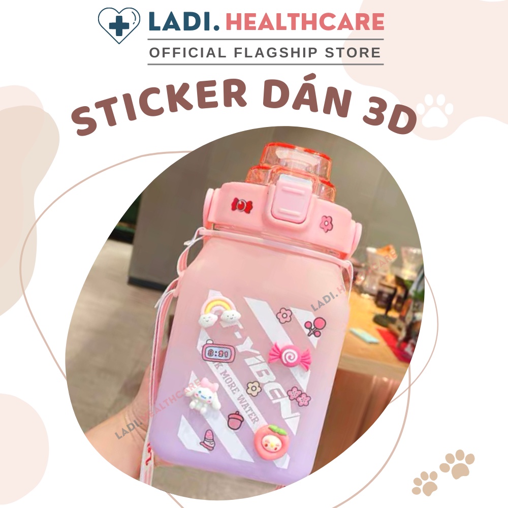 Bộ Sticker 3D hình dán dễ thương cute sáng tạo và giấy bộ nhãn dán trang trí dễ thương phong các Hàn Quốc