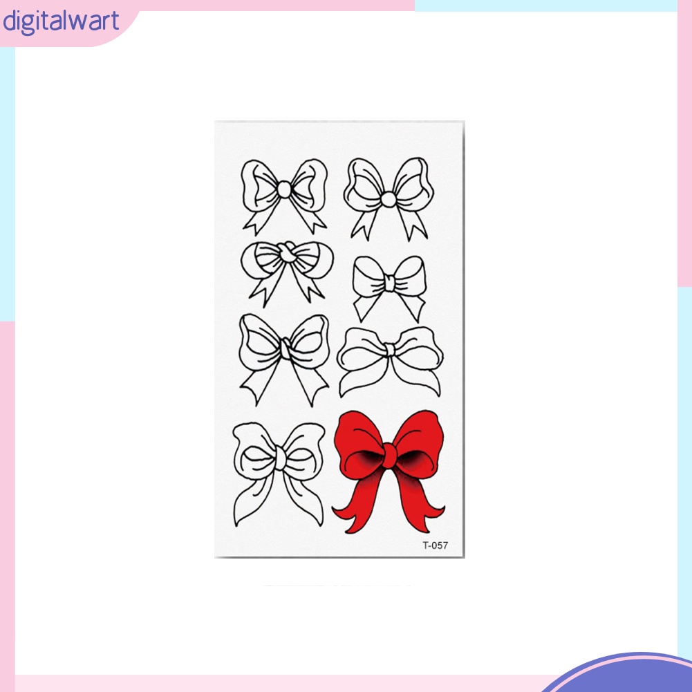 Hình xăm dán tạm thời chống nước họa tiết hoa và thú đáng yêu