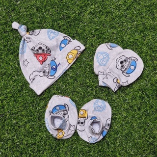 Combo mũ + bao tay + vớ chân sơ sinh Bunny