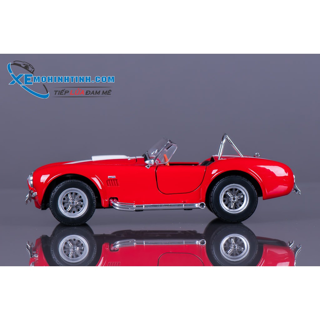 Xe Mô Hình Ford Shelby Cobra 427 S C 1965 1:24 Welly (Đỏ)