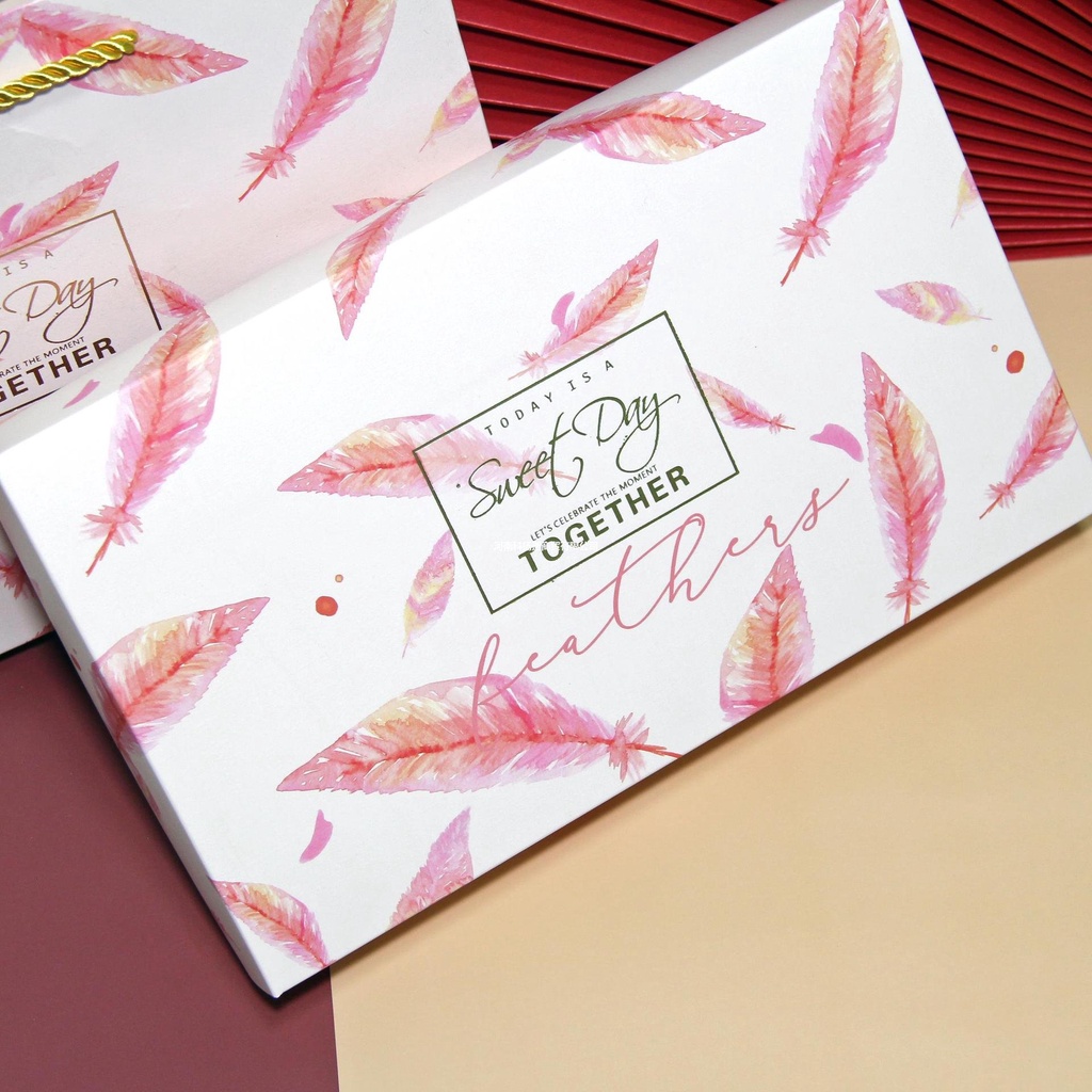 XÉ LẺ Túi giấy +Hộp quà Làm quà tặng hoạ tiết cẩm thạch, phong cách châu Âu Q676 | BigBuy360 - bigbuy360.vn