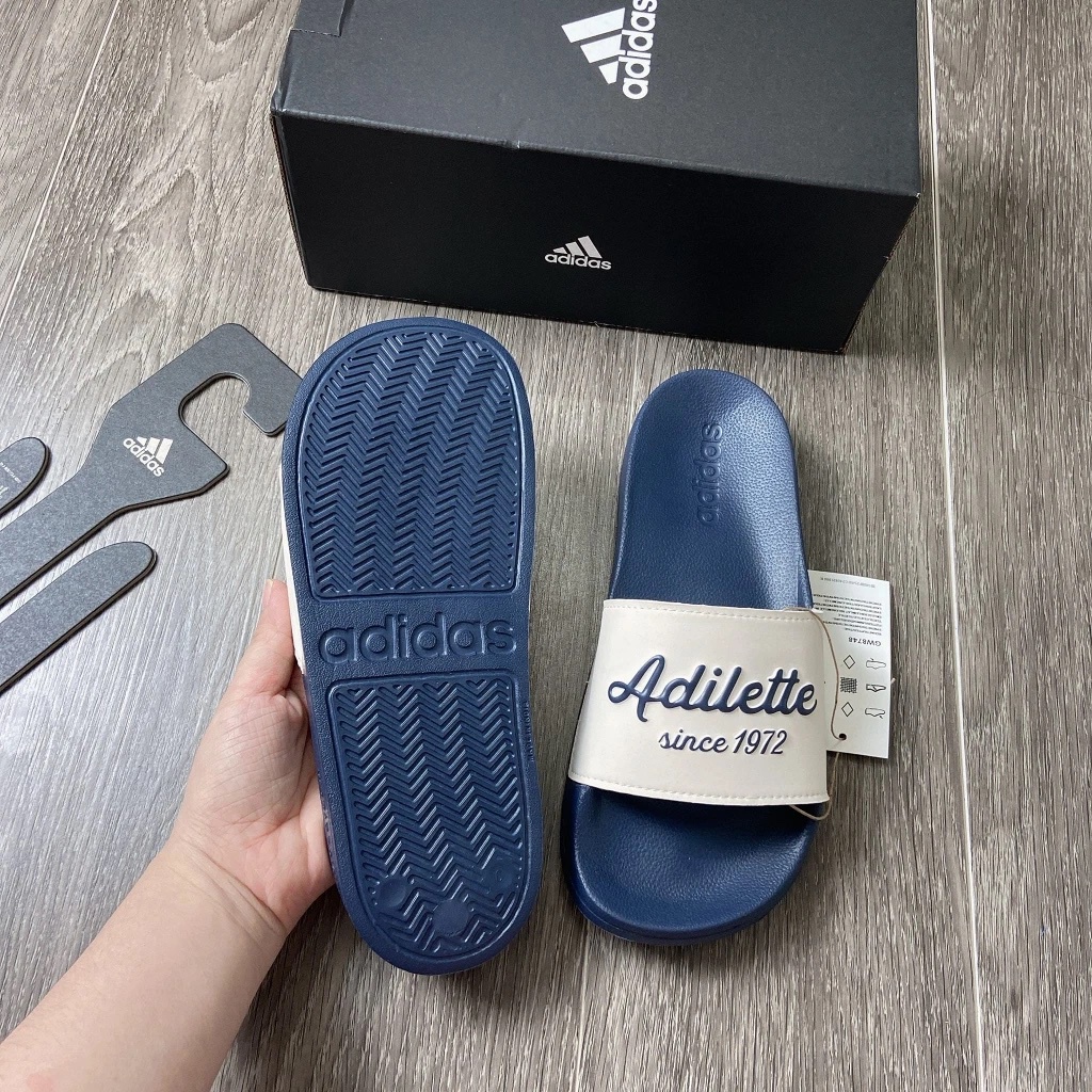 [CHÍNH HÃNG]DÉP ADIDAS SHOWER RETRO 1972 *NAVY* - Code: GW8748