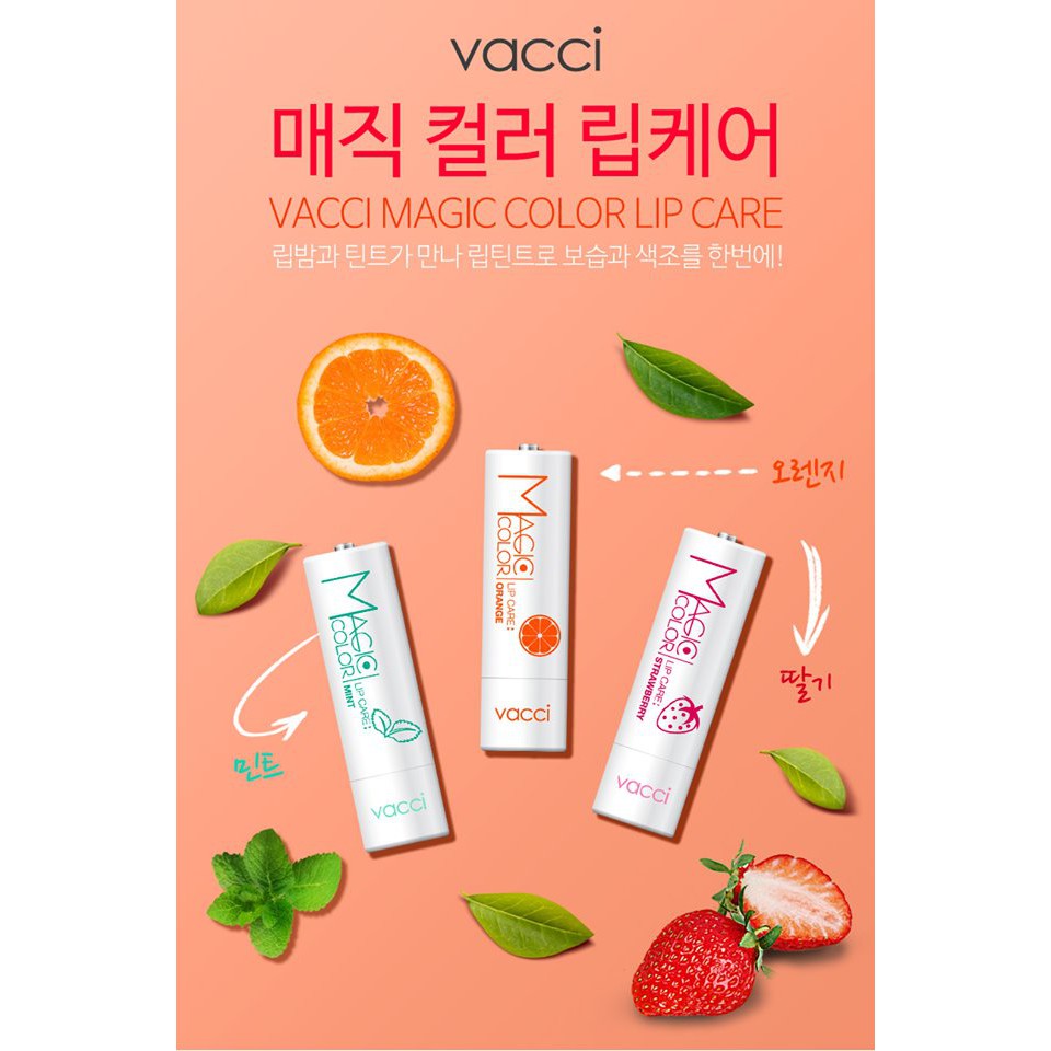 VACCI - SON DƯỠNG MÔI - VACCI MAGIC COLOR LIP CARE