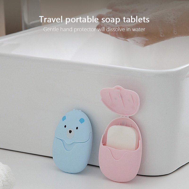 Hộp Xà Phòng Giấy mini Dùng Một Lần Cho Bé JP5