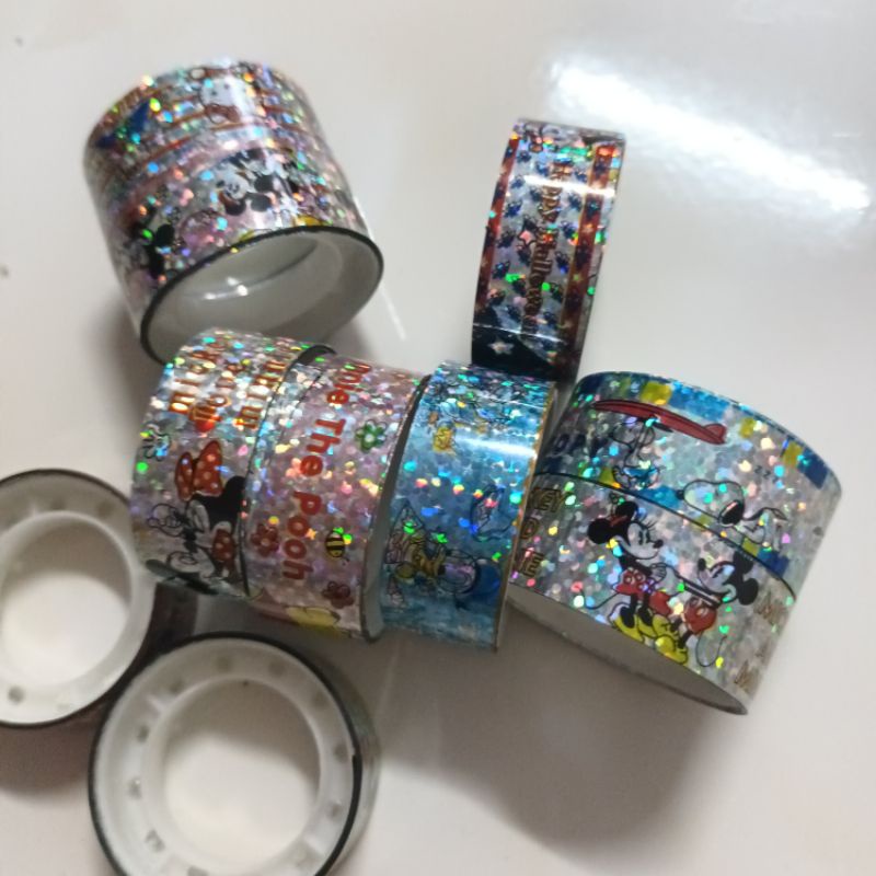 set 2 cuộn băng keo hoạt hình dán trang trí thủ công