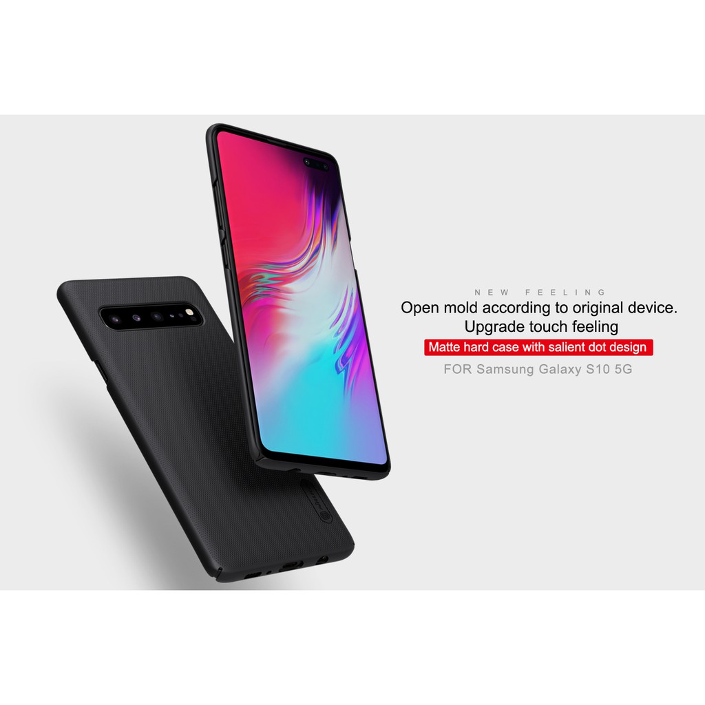 Ốp Lưng Samsung Galaxy S10 5G Dạng Sần Hiệu Nillkin Chính Hãng