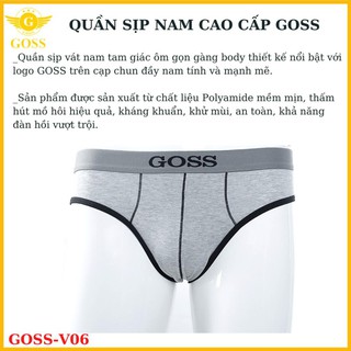 ⭐FREESHIP ⭐Quần Sịp Vát Nam Cao Cấp Goss - Quần Lót Nam 100% Cotton Vừa Vặn Thoáng Mát