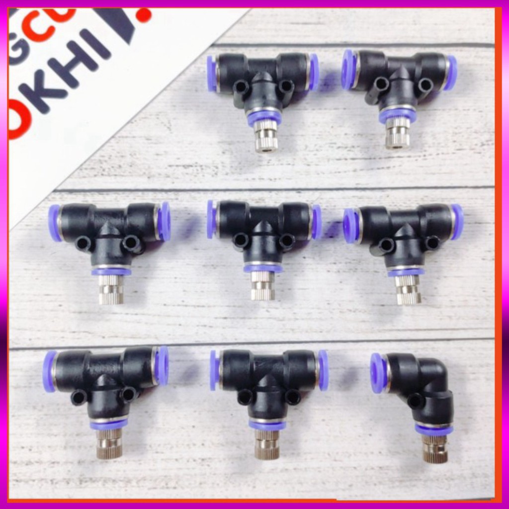 [GIÁ TỐT] 8 Bộ béc phun sương inox dùng phun sương, tưới cây, làm mát