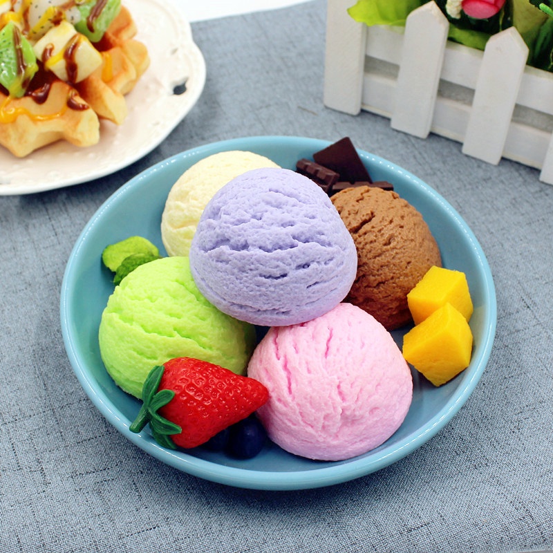 1 Cây Kem Giả Dùng Trang Trí Nhà Cửa Màu Sắc Ngẫu Nhiên
