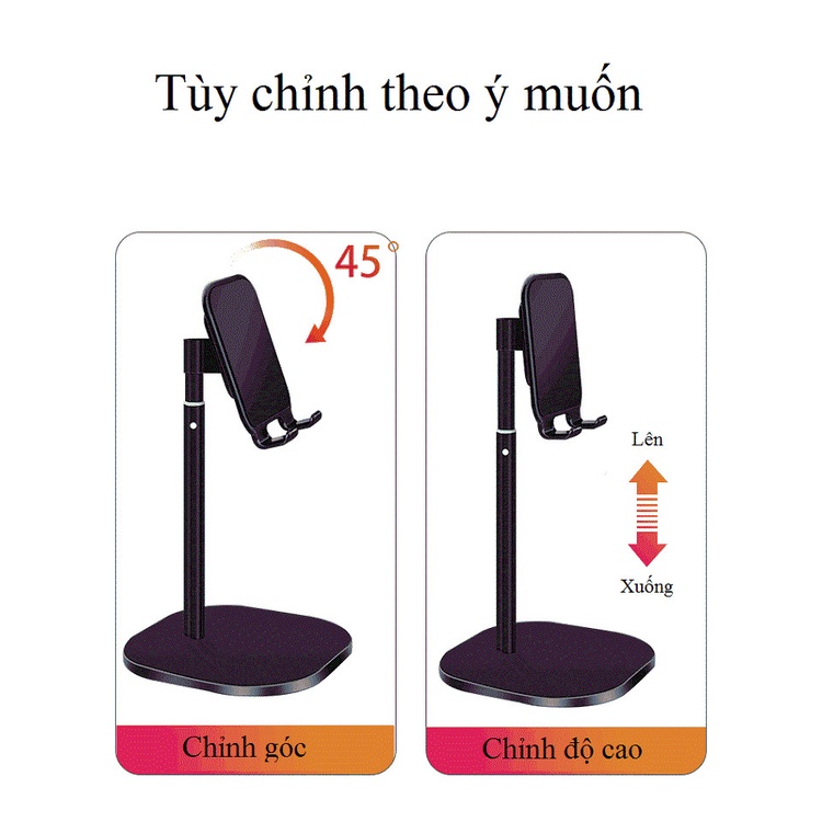 Giá Đỡ Hợp Kim Để Bàn K1 Cho Điện Thoại Di Động Và Máy Tính Bảng - Siêu Chắc Chắn
