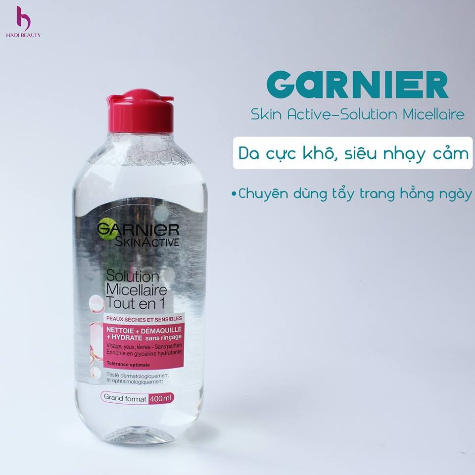 [Bán Chạy Nhất Của Garnier]Nước Tẩy Trang Garnier Nội Địa Pháp 400ml