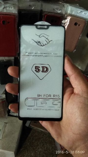 Kính Cường lực full màn 5D Oppo F7 ( loại xịn hộp đỏ )