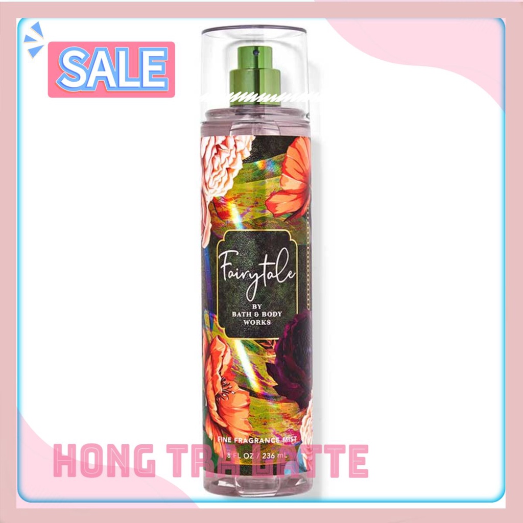 Xịt thơm toàn thân Fairy Tale của Bath & Body Works 10ₘₗ-30ₘₗ-50ₘₗ-100ₘₗ 𝑯𝒐̂̀𝒏𝒈 𝑻𝒓𝒂̀ 𝑳𝒂𝒕𝒕𝒆  🍹