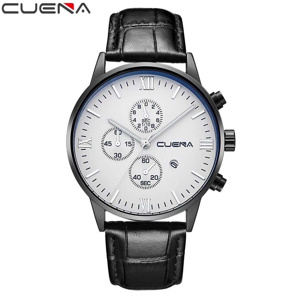 ĐỒNG HỒ NAM CUENA 6612 DÂY DA CAO CẤP, KIỂU DÁNG SANG TRỌNG, LỊCH LÃM Bán lẻ giá sỉ