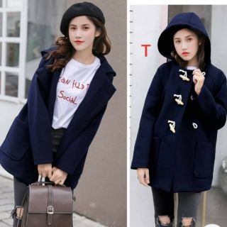 Áo dạ cúc sừng