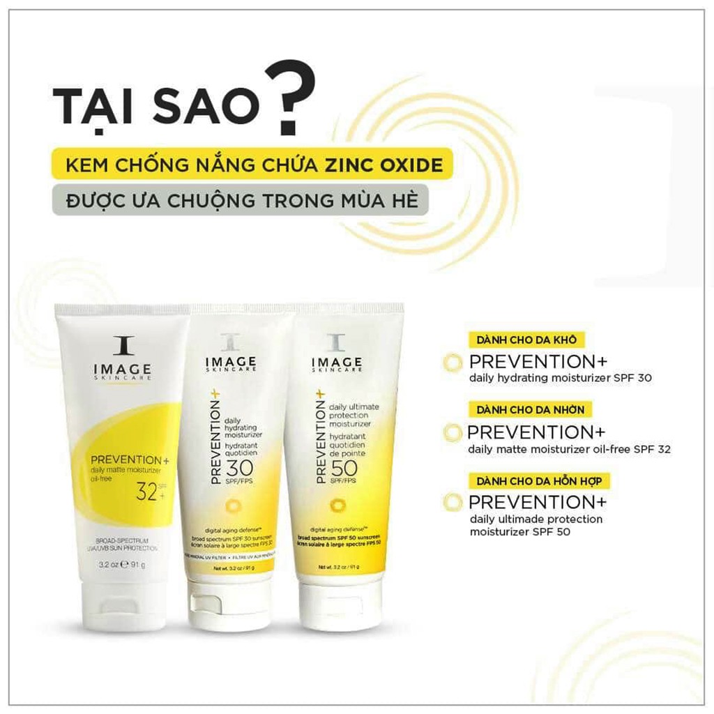 Image Skincare Prevention+ Daily Ultimate Protection Moisturizer SPF50 - Kem Chống Nắng Cho Da Hỗn Hợp